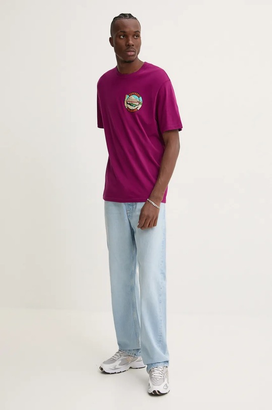 Bavlněné tričko Superdry M1012017A.17L fialová AW24