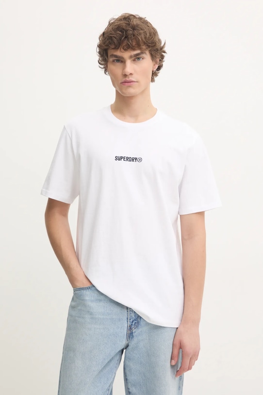 Хлопковая футболка Superdry regular белый M1012028A.T7X