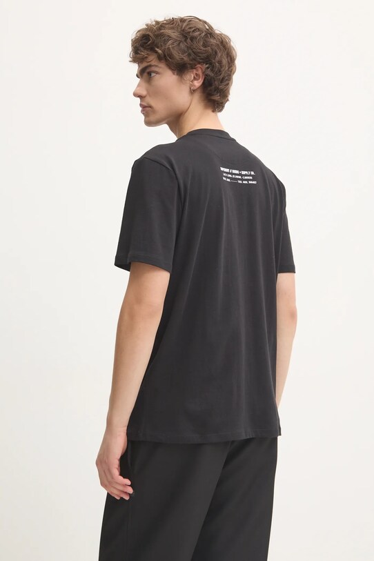 Oblečení Bavlněné tričko Superdry M1012029A.02A černá