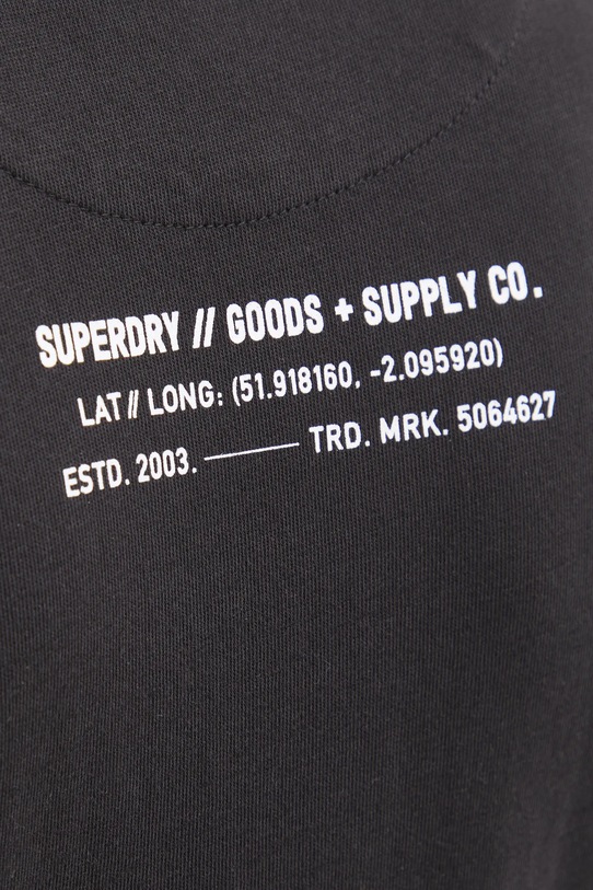 Хлопковая футболка Superdry M1012029A.02A чёрный