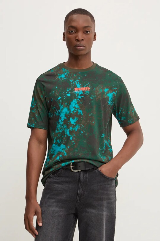 Бавовняна футболка Superdry зелений M1012034A.B2O