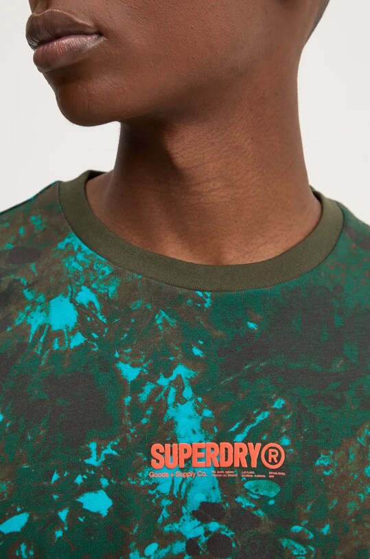 Бавовняна футболка Superdry M1012034A.B2O зелений
