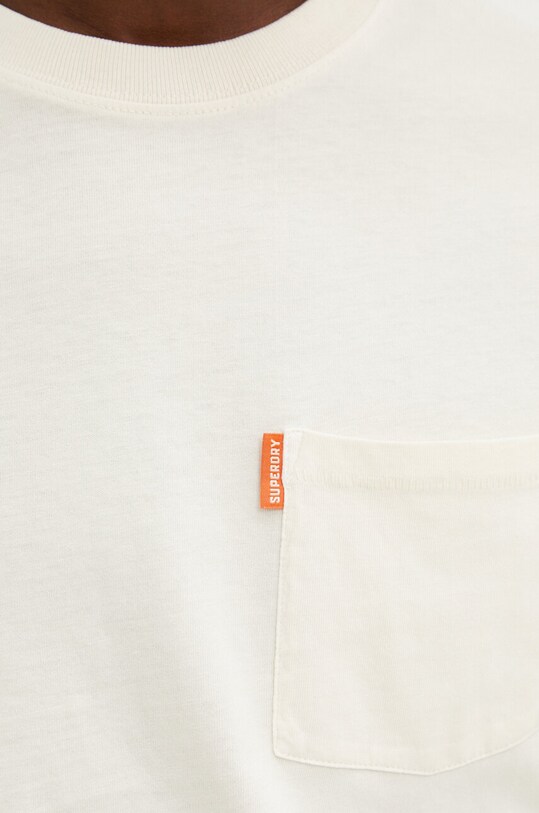 Superdry tricou din bumbac M1012037A.C6T bej