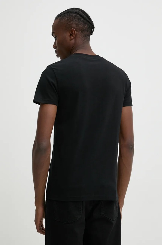 Oblečenie Bavlnené tričko Superdry M1012078A.02A čierna