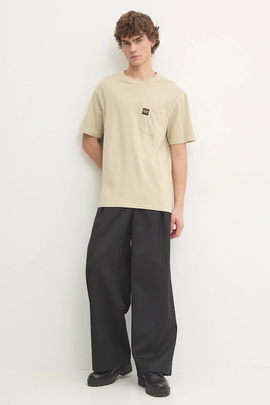 Superdry tricou din bumbac M1012079A.2LH bej AW24