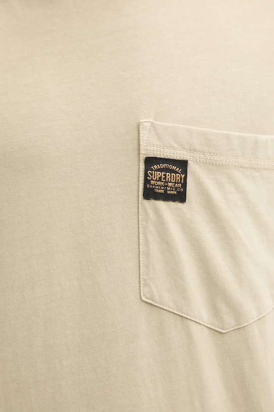 Superdry tricou din bumbac M1012079A.2LH bej