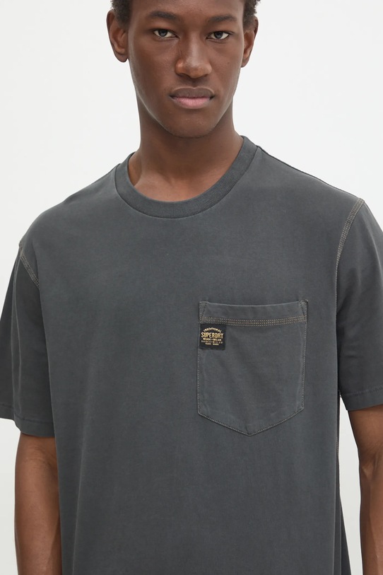 Bavlněné tričko Superdry šedá M1012079A.AFB