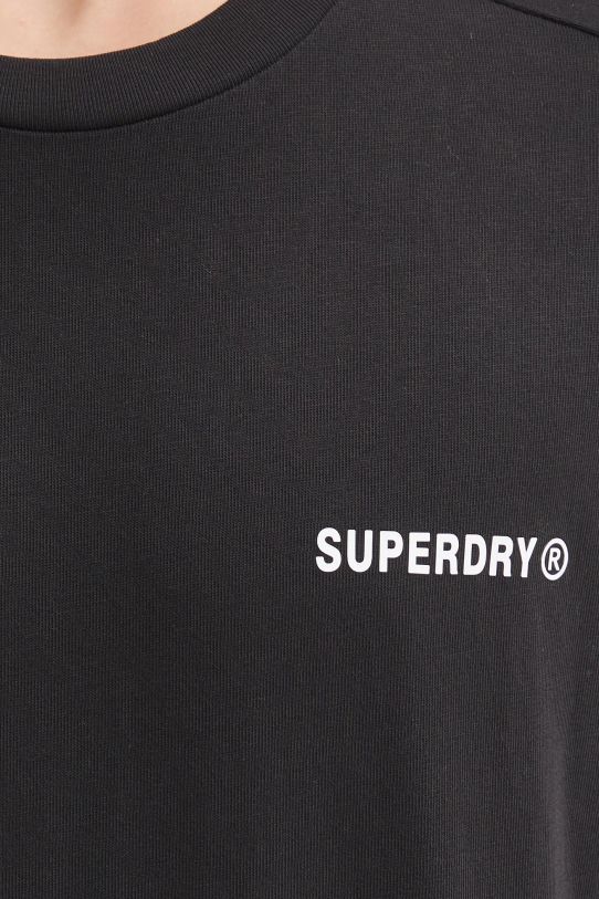 Superdry t-shirt bawełniany M1012083A.02A czarny