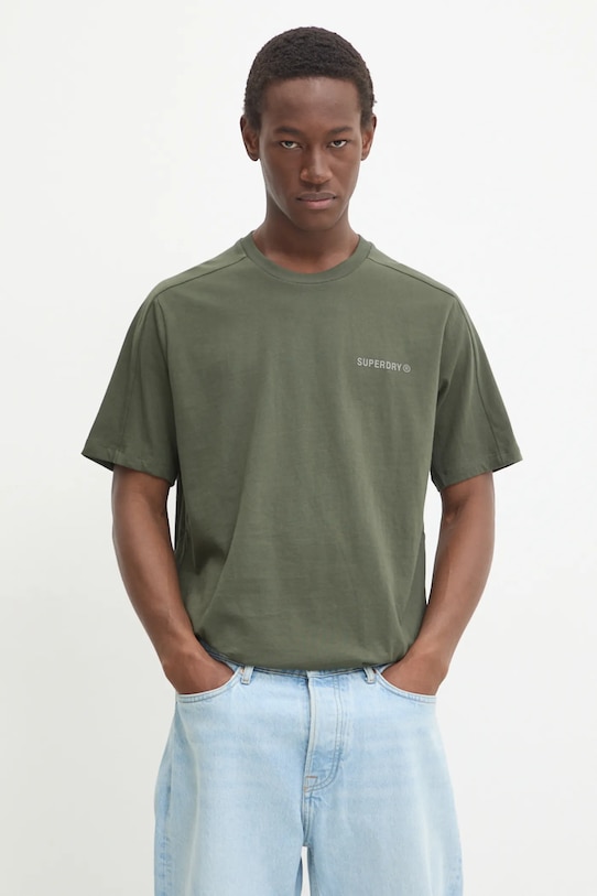 Хлопковая футболка Superdry хлопок зелёный M1012083A.1IP