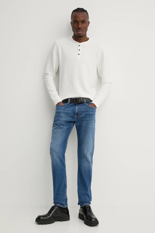 Tričko s dlhým rukávom Superdry M6010844A.39E biela AW24