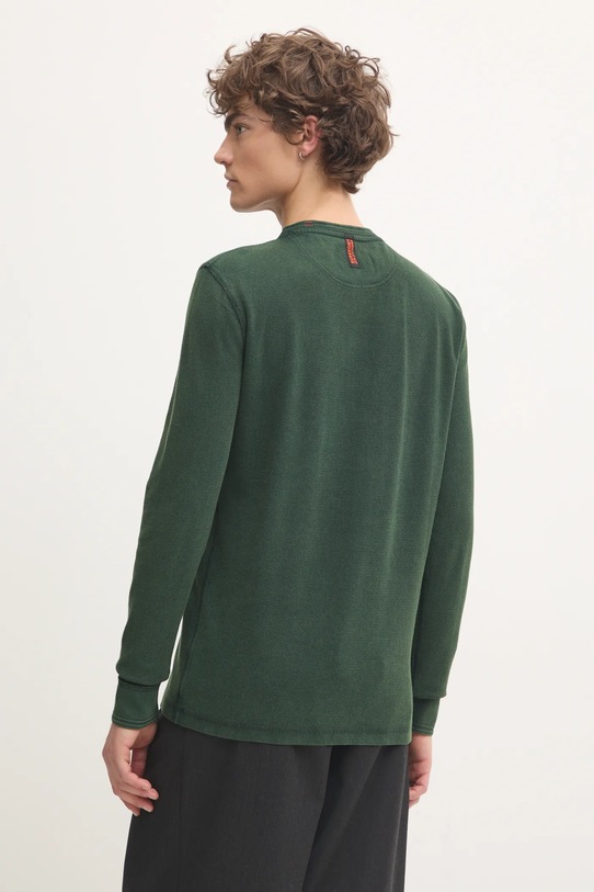 Oblečení Bavlněné tričko s dlouhým rukávem Superdry M6010845A.27E zelená