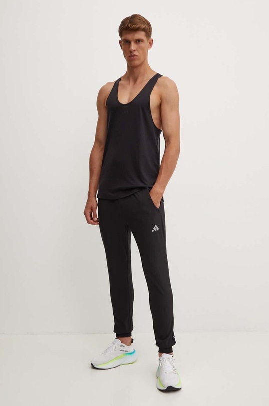 adidas Performance t-shirt treningowy Workout Stringer IL1403 czarny AW24