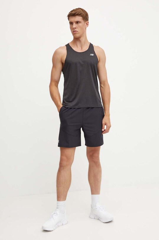 New Balance tricou de antrenament MT41250BK negru AW24