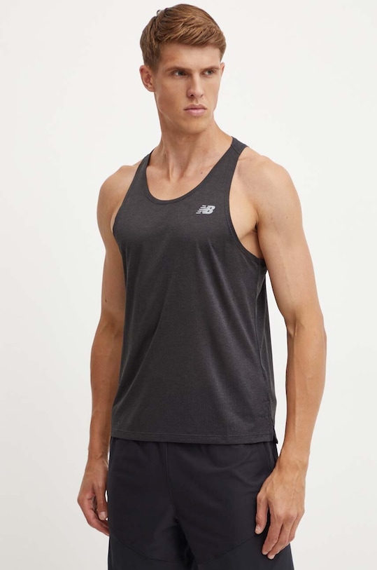 Majica kratkih rukava za trening New Balance crna MT41250BK