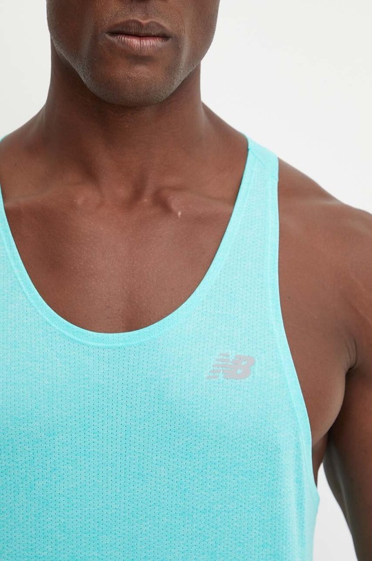 New Balance tricou de antrenament MT41250CYJ turcoaz