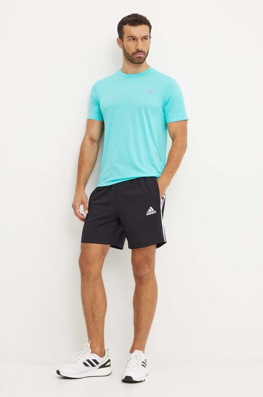 Μπλουζάκι προπόνησης New Balance MT41253CYJ τιρκουάζ AW24