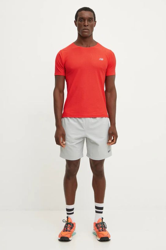 Bežecké tričko New Balance Athletics Jacquard MT41281NEF červená AW24