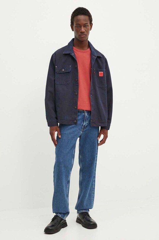 Bavlnené tričko Levi's A3756 červená SS25