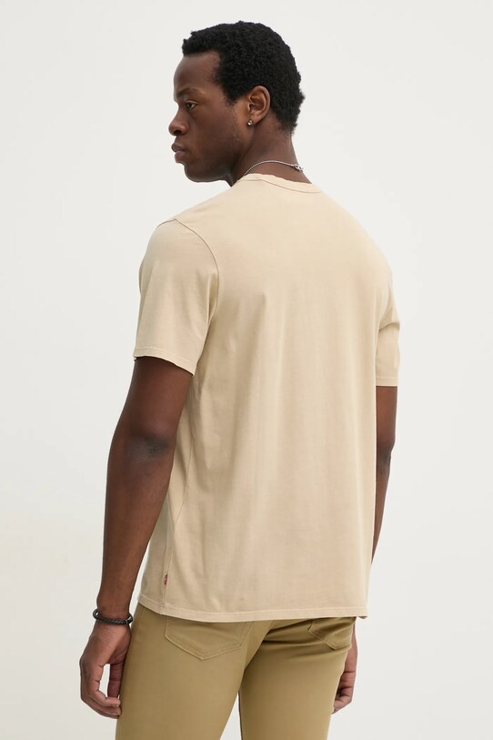 Odzież Levi's t-shirt bawełniany A3756 beżowy