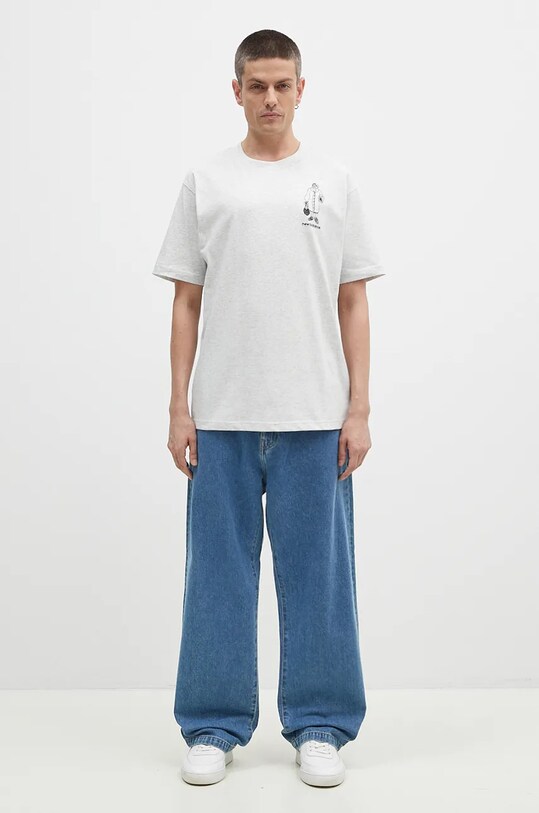 New Balance cotton t-shirt MT43554AHH gray