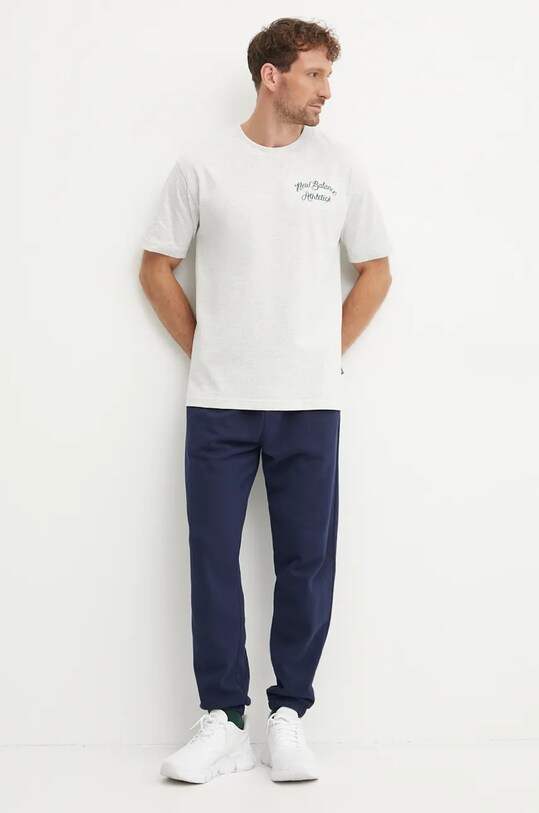 New Balance cotton t-shirt MT43556AHH gray AW24