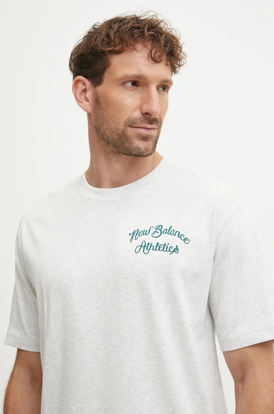 New Balance cotton t-shirt gray MT43556AHH
