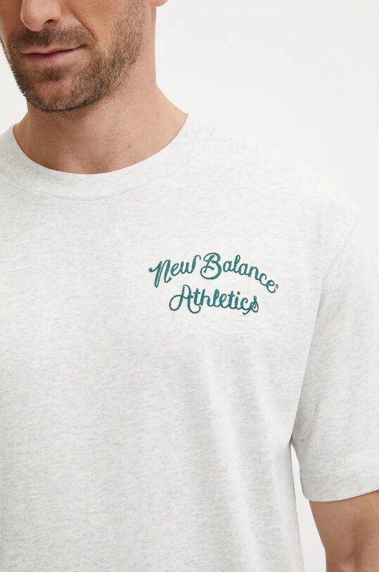 New Balance cotton t-shirt MT43556AHH gray