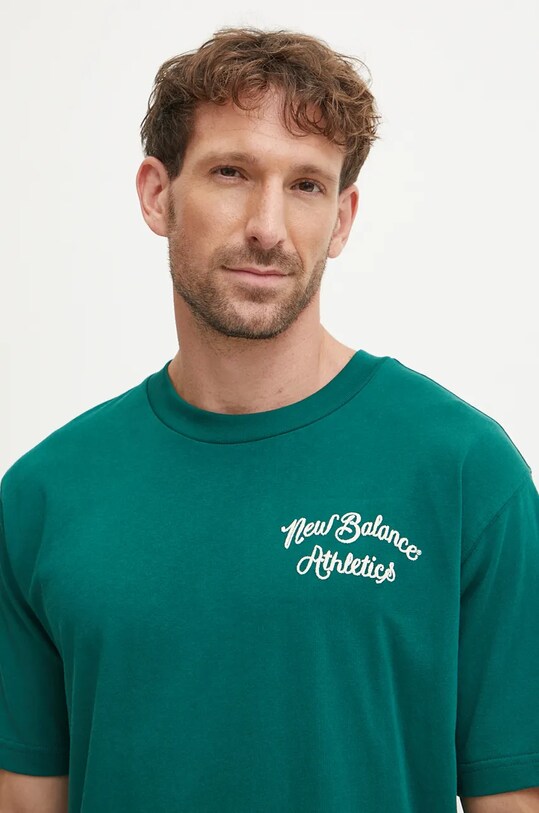 New Balance cotton t-shirt green MT43556MHN