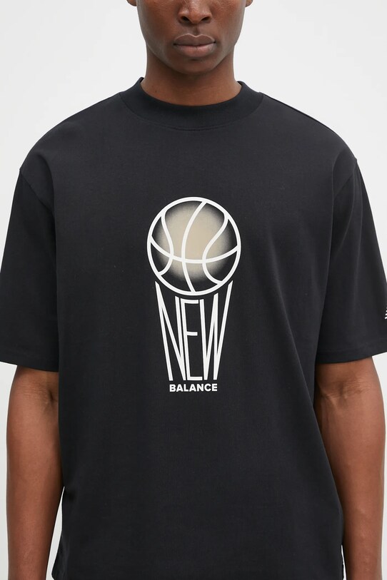 New Balance cotton t-shirt black MT44585BK