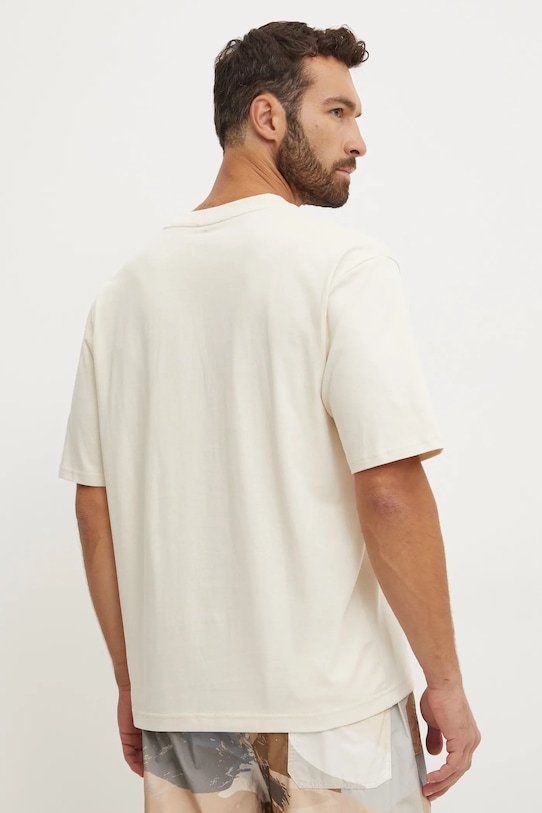 Îmbrăcăminte New Balance tricou din bumbac MT44585LIN bej