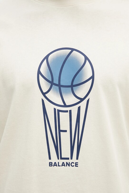 New Balance cotton t-shirt beige MT44585LIN