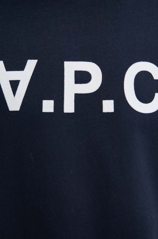Хлопковая футболка A.P.C. t-shirt standard grand vpc GOTS COHBM.M26384 тёмно-синий