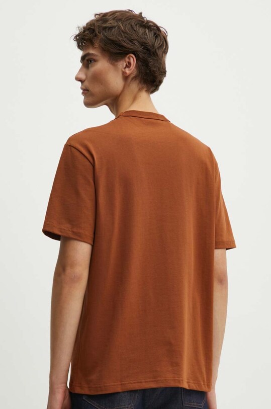 Îmbrăcăminte A.P.C. tricou din bumbac t-shirt boxy petit vpc COHBQ.H26391 maro