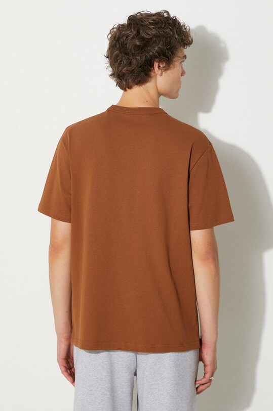 Clothing A.P.C. cotton t-shirt boxy petit vpc COHBQ.H26391 brown