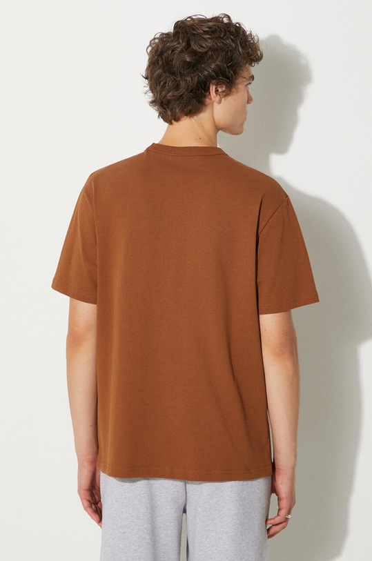 Abbigliamento A.P.C. t-shirt in cotone t-shirt boxy petit vpc COHBQ.H26391 marrone