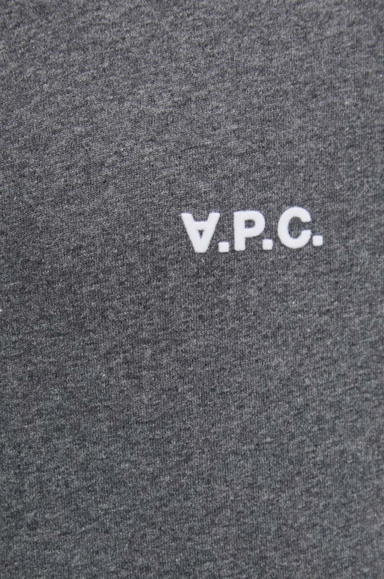 Бавовняна футболка A.P.C. t-shirt boxy petit vpc COHBQ.H26391 сірий