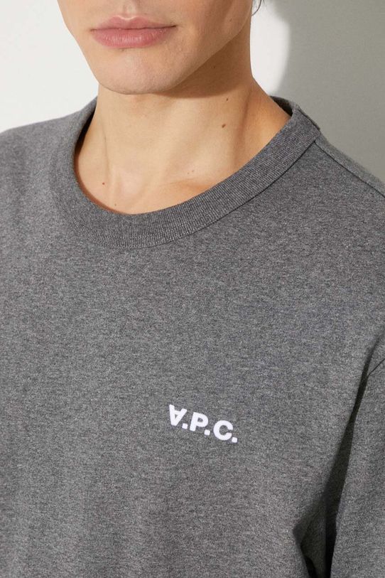 A.P.C. t-shirt bawełniany t-shirt boxy petit vpc COHBQ.H26391 szary