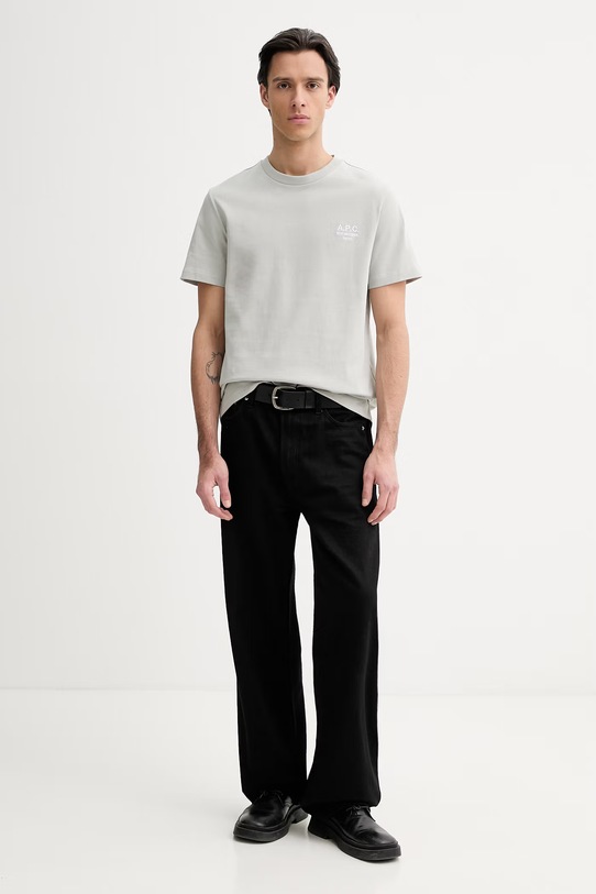 A.P.C. t-shirt bawełniany standard rue madame GOTS COHBU.M26388 zielony SS26