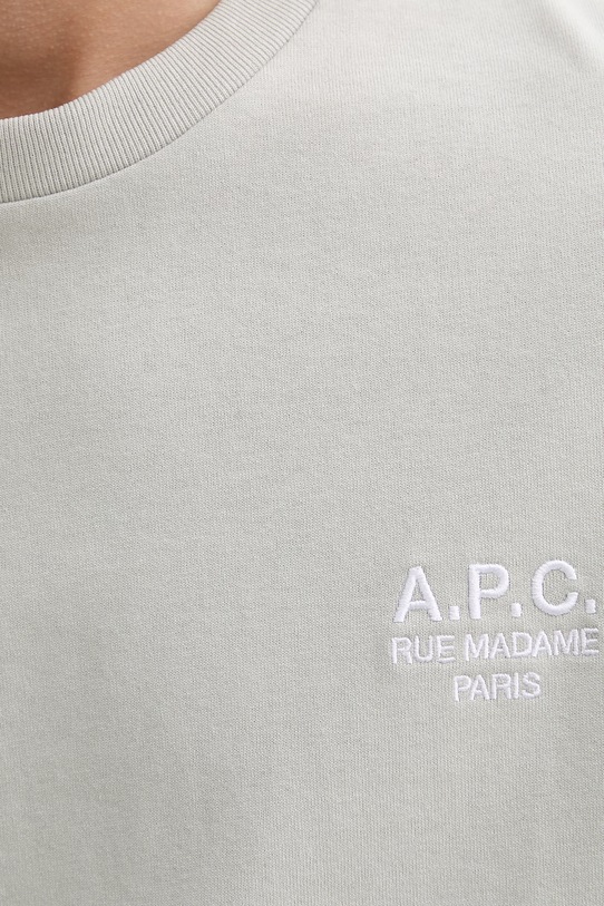 A.P.C. t-shirt bawełniany standard rue madame GOTS COHBU.M26388 zielony