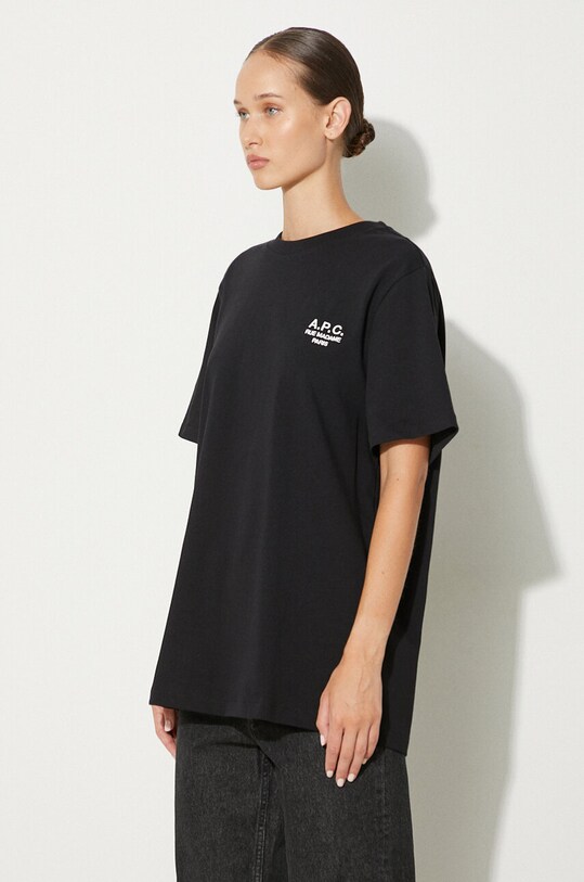 A.P.C. t-shirt bawełniany standard rue madame GOTS czarny COHBU.M26388