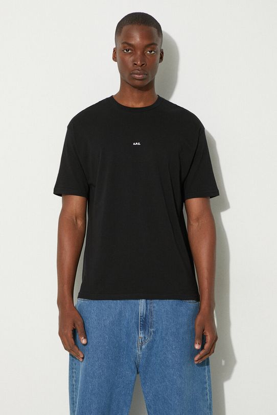 Pamučna majica A.P.C. t-shirt boxy micro logo GOTS