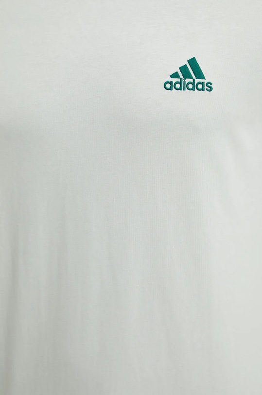 adidas tricou din bumbac Essentials IX0156 turcoaz