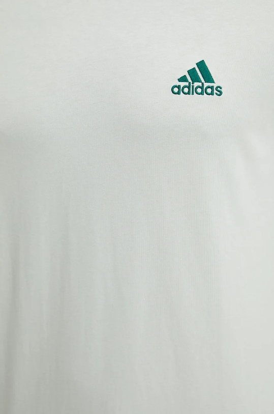 adidas tricou din bumbac Essentials IX0156 turcoaz