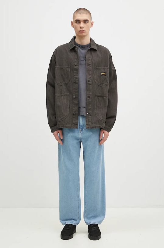 Βαμβακερό μπλουζάκι Alpha Industries Open Edge 148505 γκρί