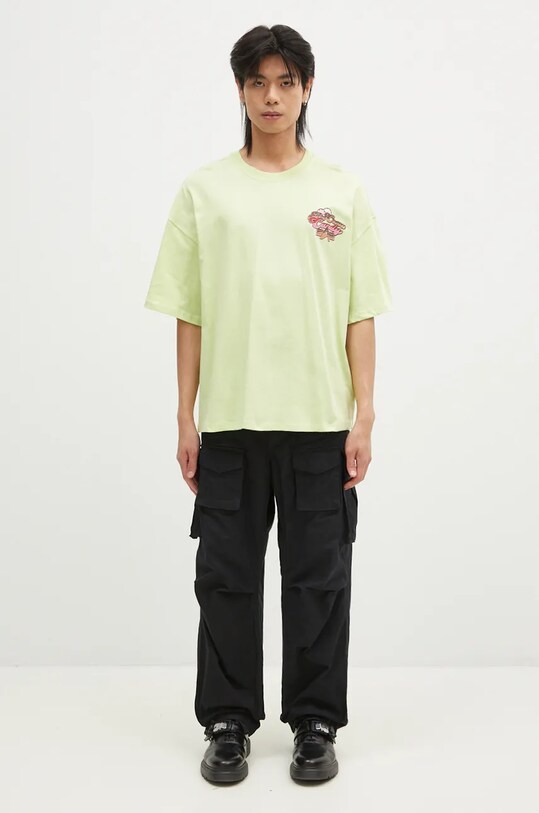 Памучна тениска Alpha Industries Candy Crew 148509 зелен