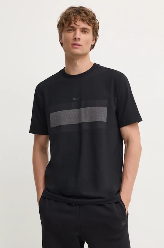 Tričko Boss Green potisk černá 50525224