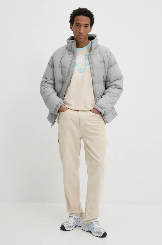 Karl Kani t-shirt bawełniany 60300105 beżowy AW24