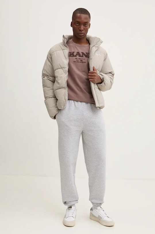 Хлопковая футболка Karl Kani 60300094 коричневый AW24