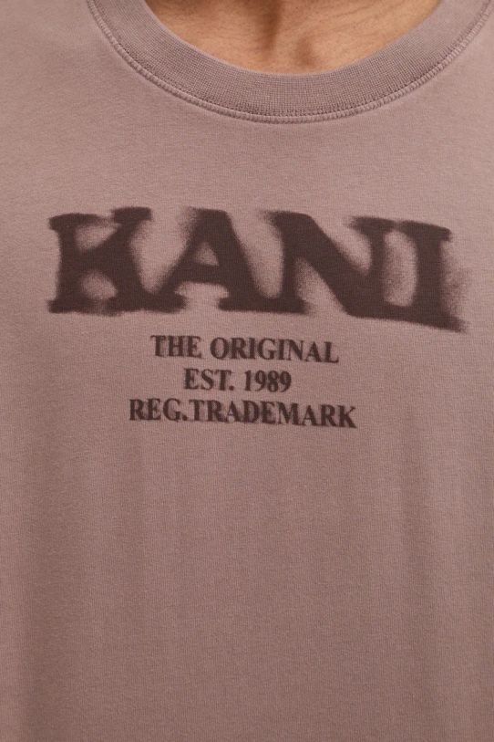 Karl Kani t-shirt bawełniany 60300094 brązowy