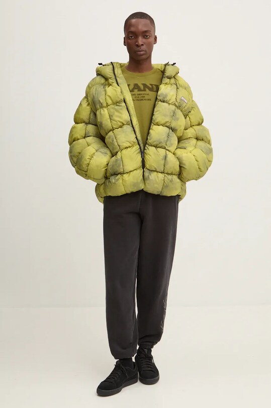 Хлопковая футболка Karl Kani 60300095 зелёный AW24